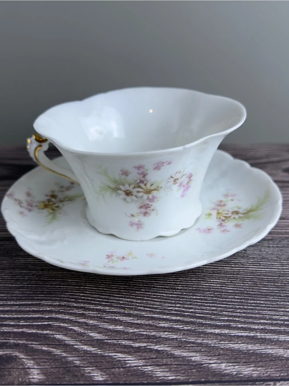 Antique Porcelain Tea Set & Pitcher Bundle – Bavaria, Sevres, Floral, No Chips